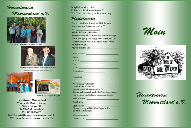 Heimatverein Moormerland e.V., Flyer 6seitigaussen